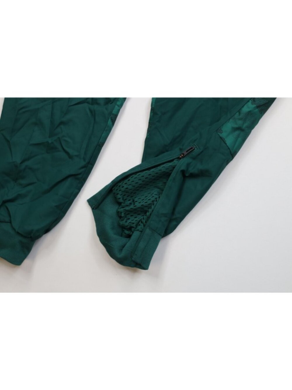 Deadstock Y2K Adidas Mens Small Lined Camouflage Windbreaker Joggers Pants Green - Picture 6 of 13